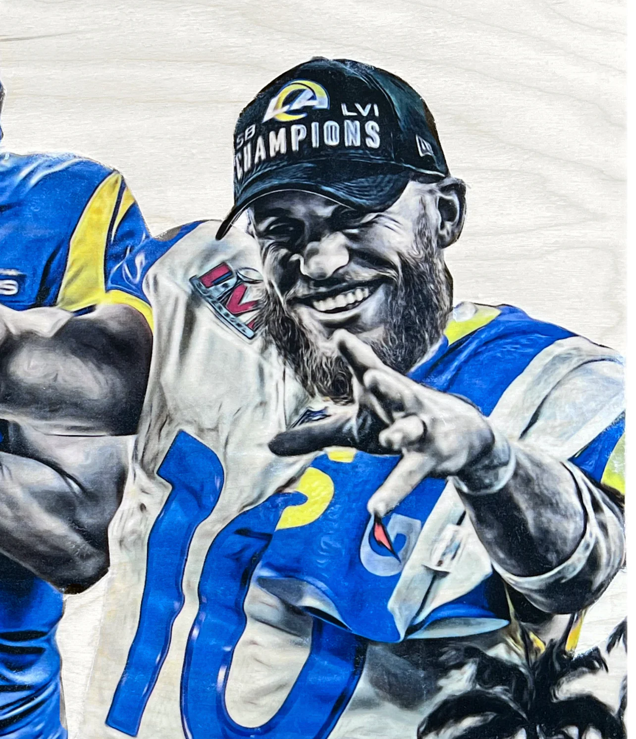 "Rams House - Football Champs" (Featuring Stafford, Kupp, Donald and Ramsey) Los Angeles Rams - Print - Image 4