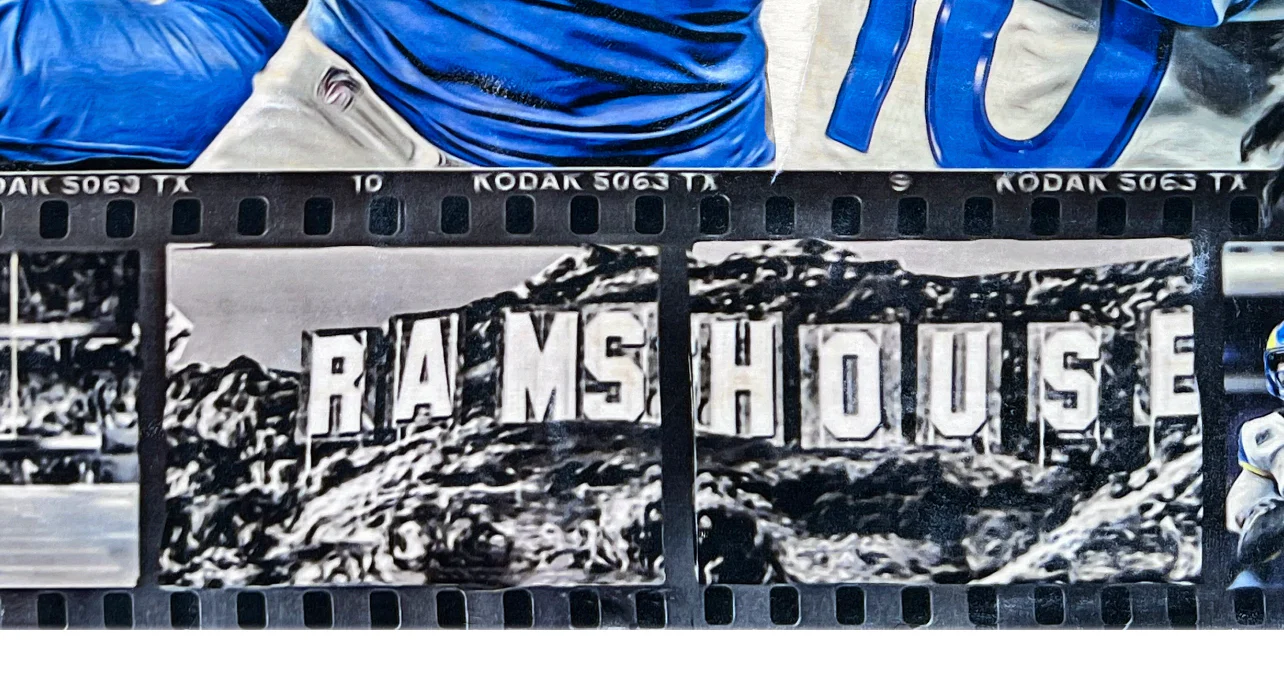 "Rams House - Football Champs" (Featuring Stafford, Kupp, Donald and Ramsey) Los Angeles Rams - Print - Image 5