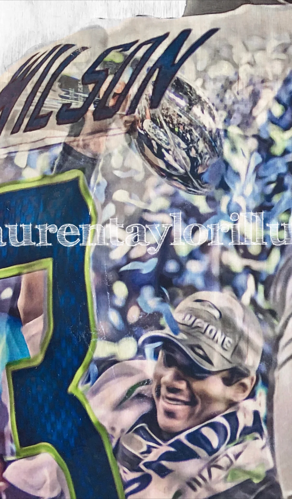 "Russ" (Russell Wilson) Seattle - Football Print - Image 2
