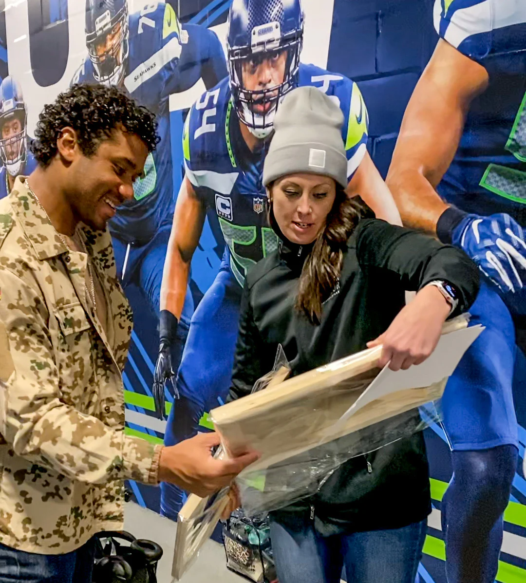 "Russ" (Russell Wilson) Seattle - Football Print - Image 4