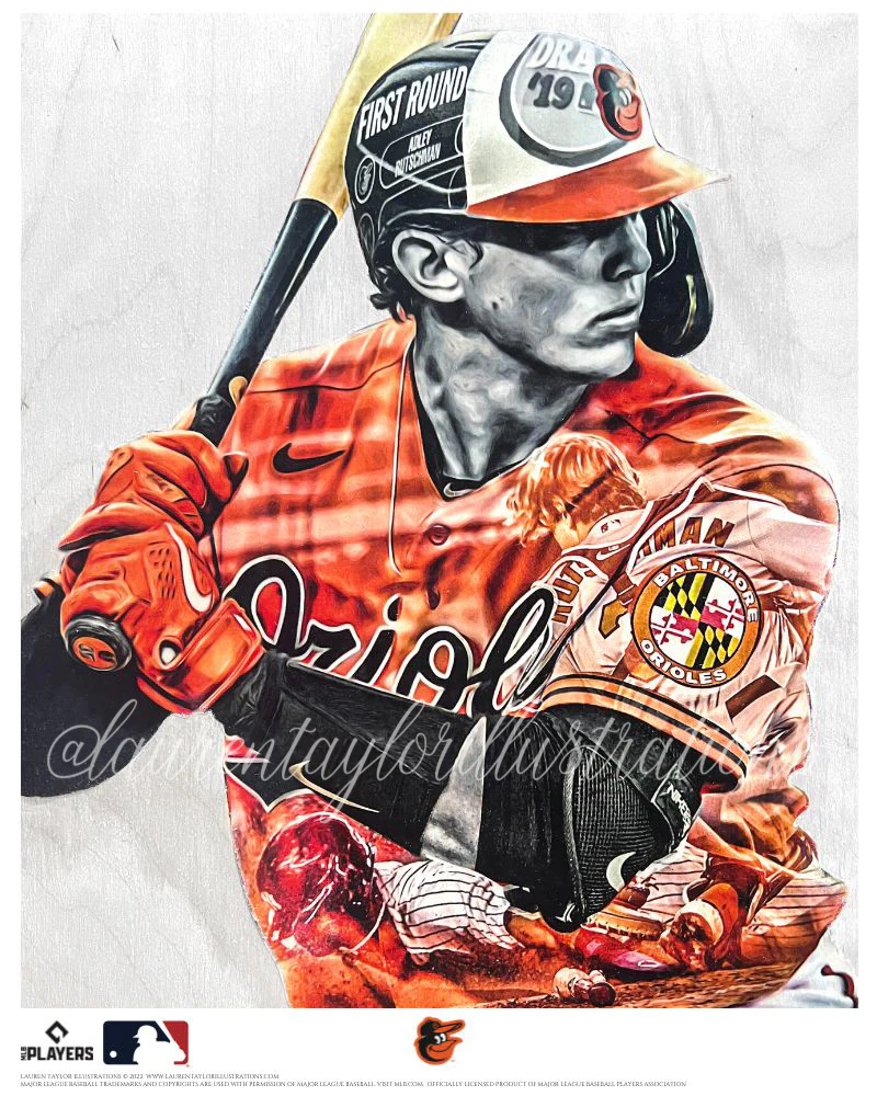 "Rutschman" (Adley Rutschman) Baltimore Orioles - Officially Licensed MLB Print - Limited Release /500 - Image 5