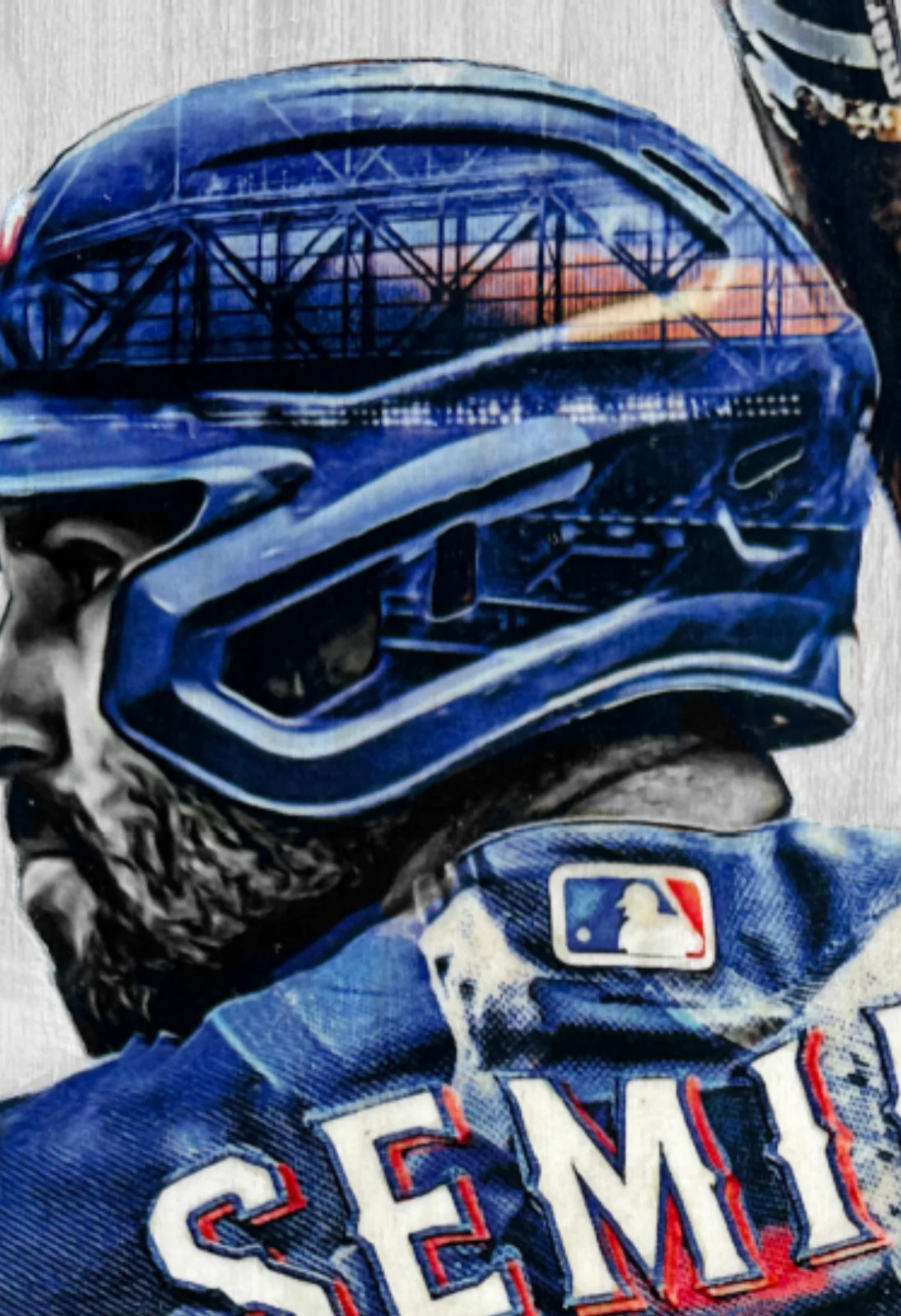"Semien" (Marcus Semien) Texas Rangers - Officially Licensed MLB Print - Limited Release /500 - Image 3