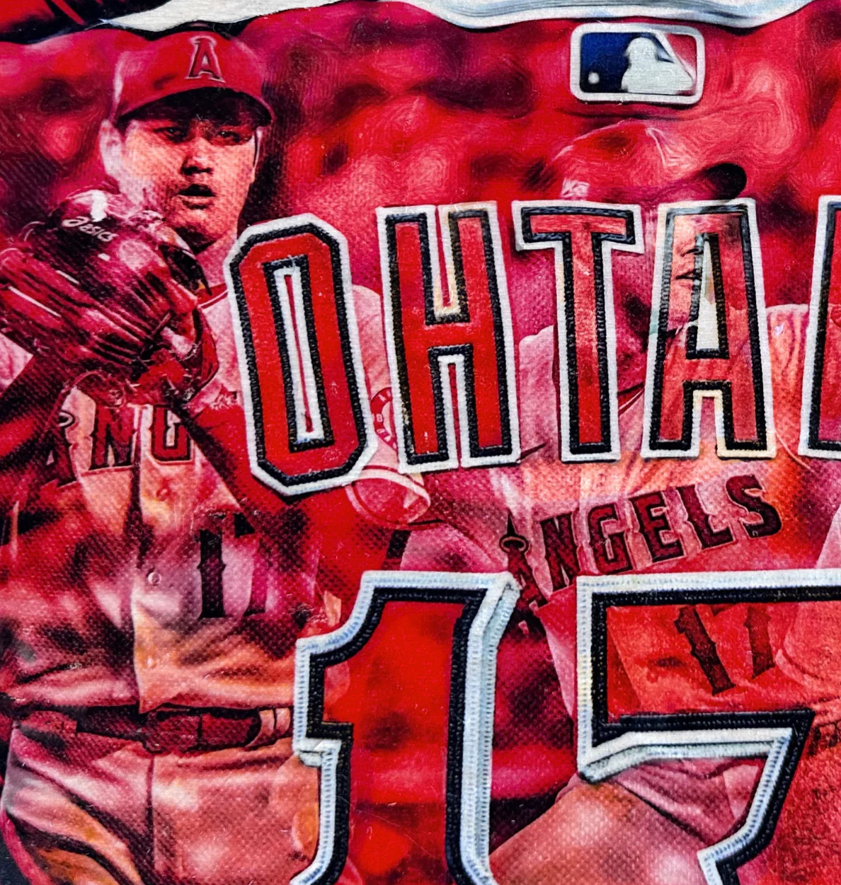 “Sho Time" (Shohei Ohtani) Anaheim Angels - 1/1 Original on Wood - Image 2