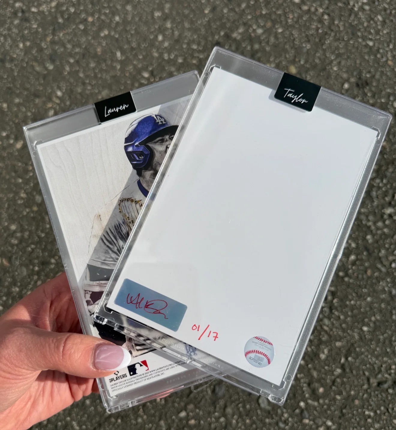 Shohei Ohtani MLB Collectible 4x6 Art Slab Set — Complete Collection Box Set (6 Slabs) /17 Red Artist Autograph - Image 10