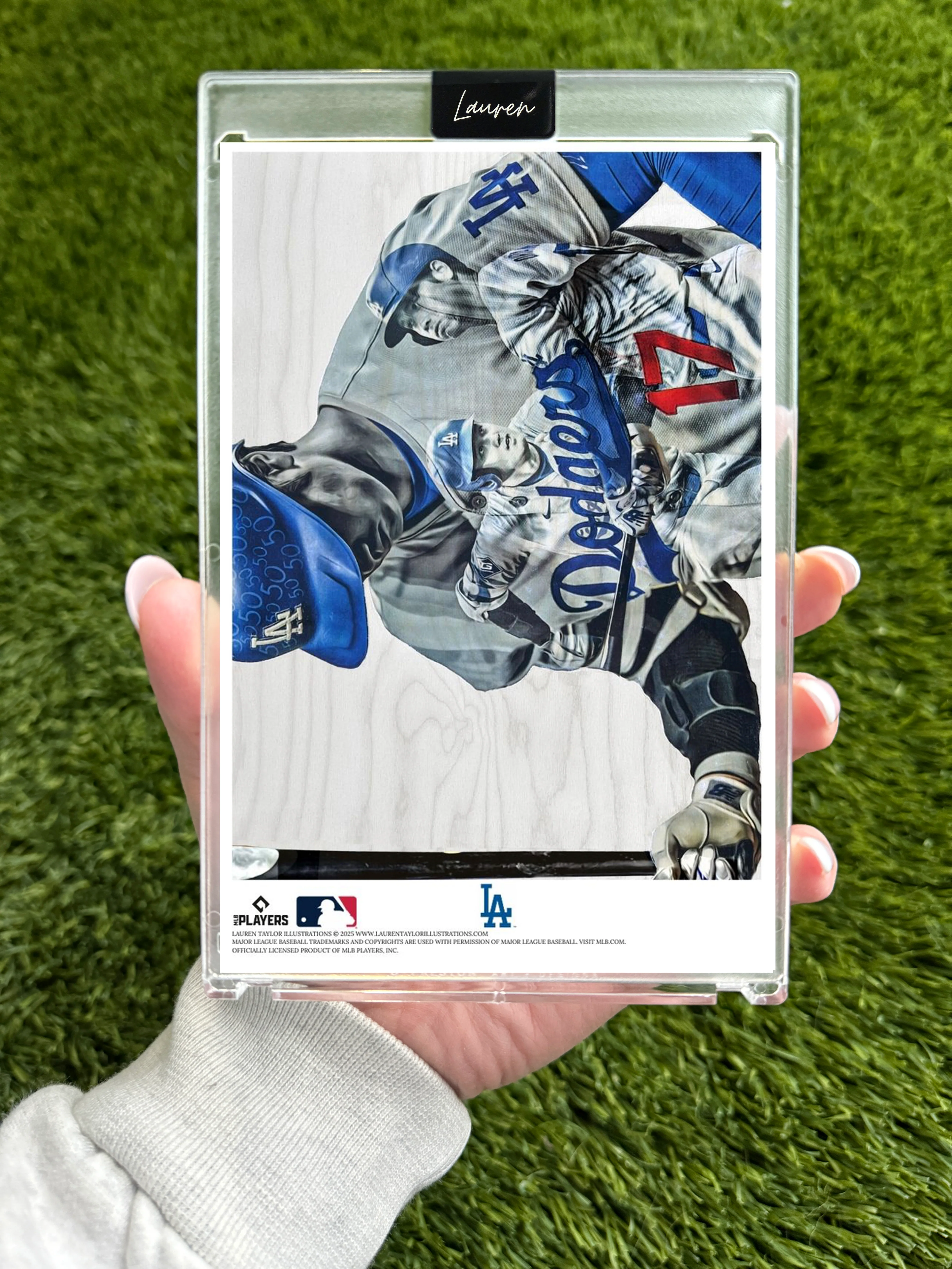 Shohei Ohtani MLB Collectible 4x6 Art Slab Set — Complete Collection Box Set (6 Slabs) /17 Red Artist Autograph - Image 8