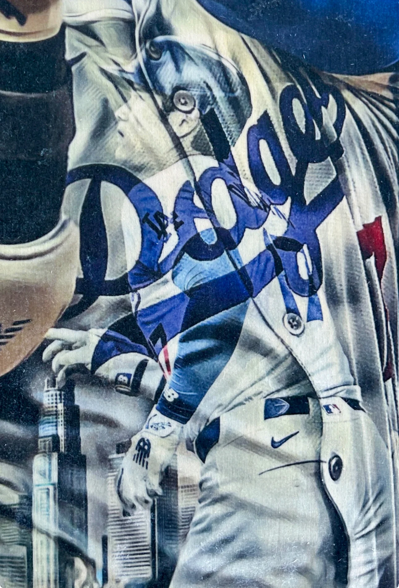 "ShoTime in LA" (Shohei Ohtani) Los Angeles Dodgers - 1/1 Original on Birchwood - Image 3