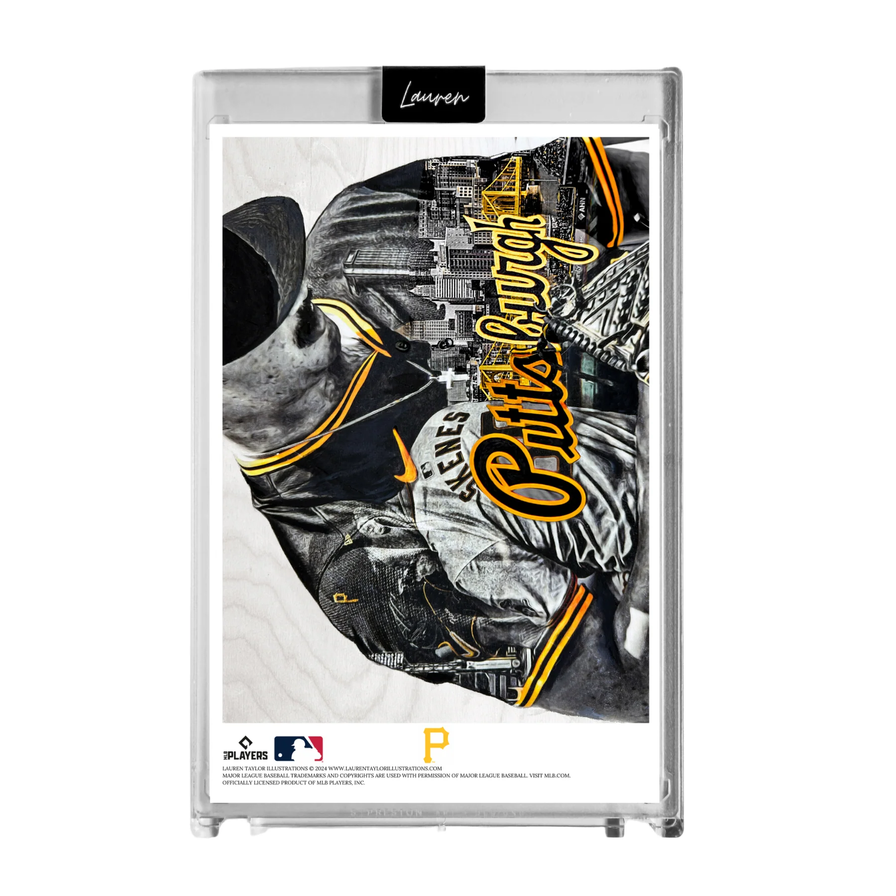 "sKenes" (Paul Skenes) MLB Print Collectible 4x6 Art Slab - /25 Artist Autograph - Image 2