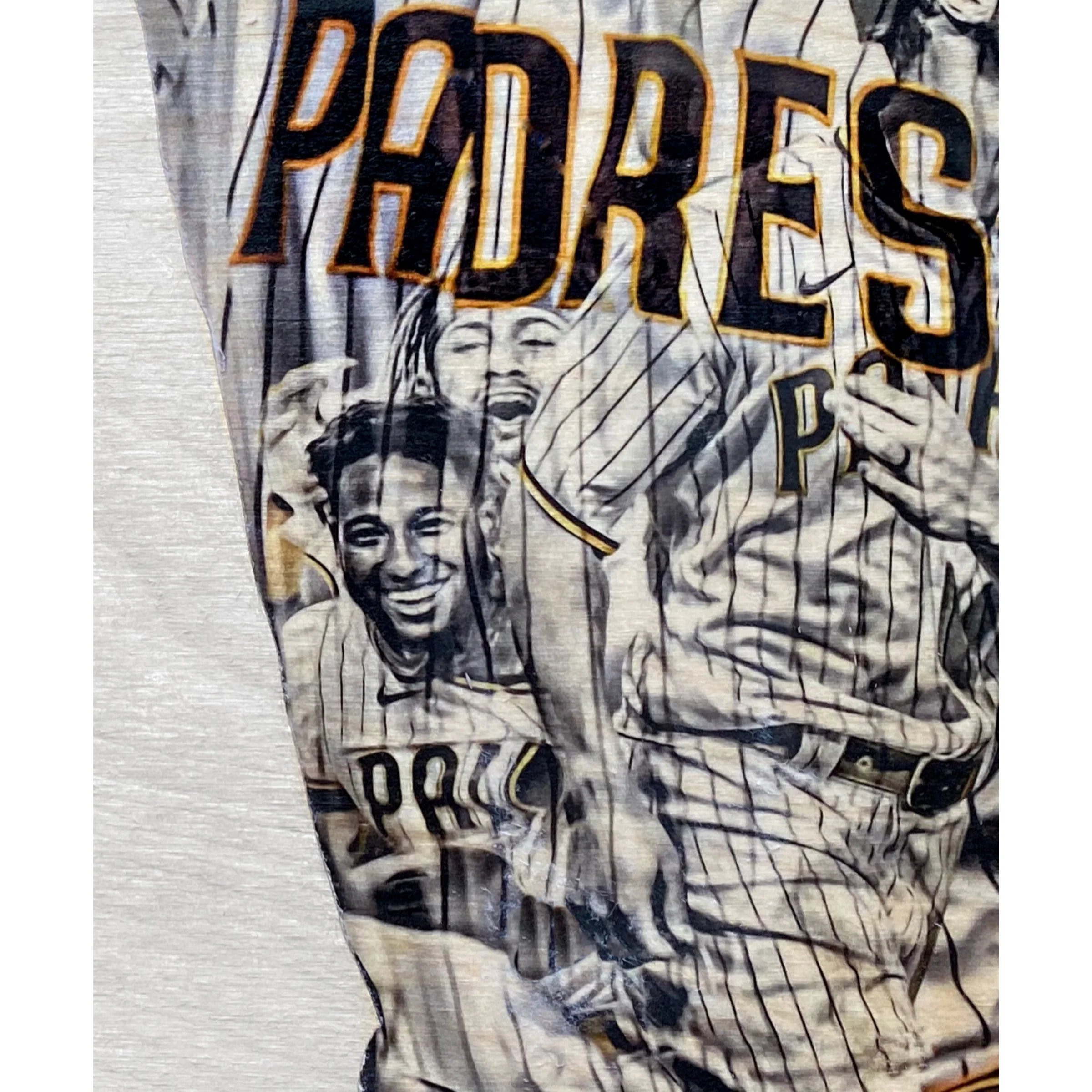 "Slam Diego" (Tatis, Hosmer, Machado, Myers, Profar & Croneworth) San Diego Padres - Officially Licensed MLB Print - Limited Release - Image 4