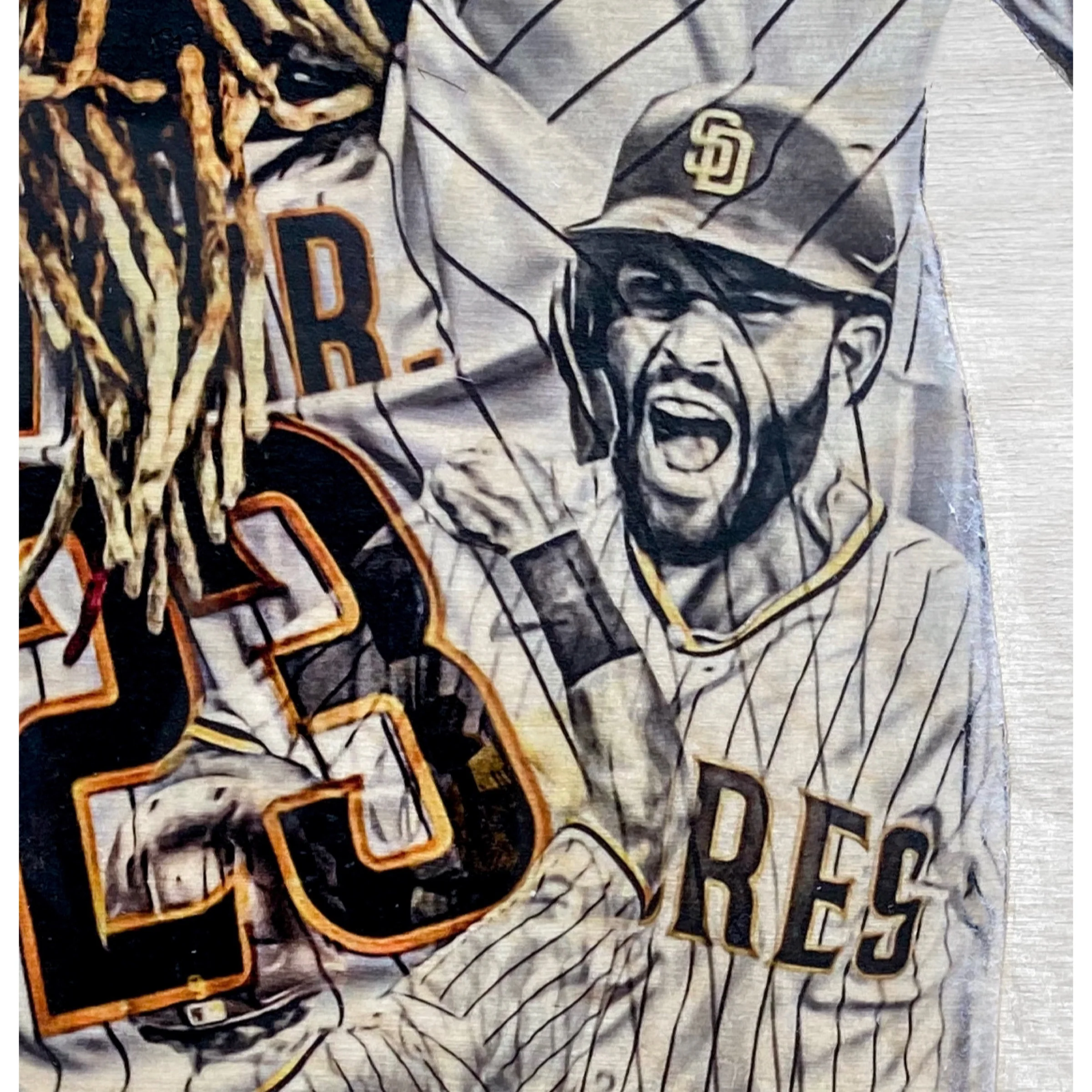 "Slam Diego" (Tatis, Hosmer, Machado, Myers, Profar & Croneworth) San Diego Padres - Officially Licensed MLB Print - Limited Release - Image 5