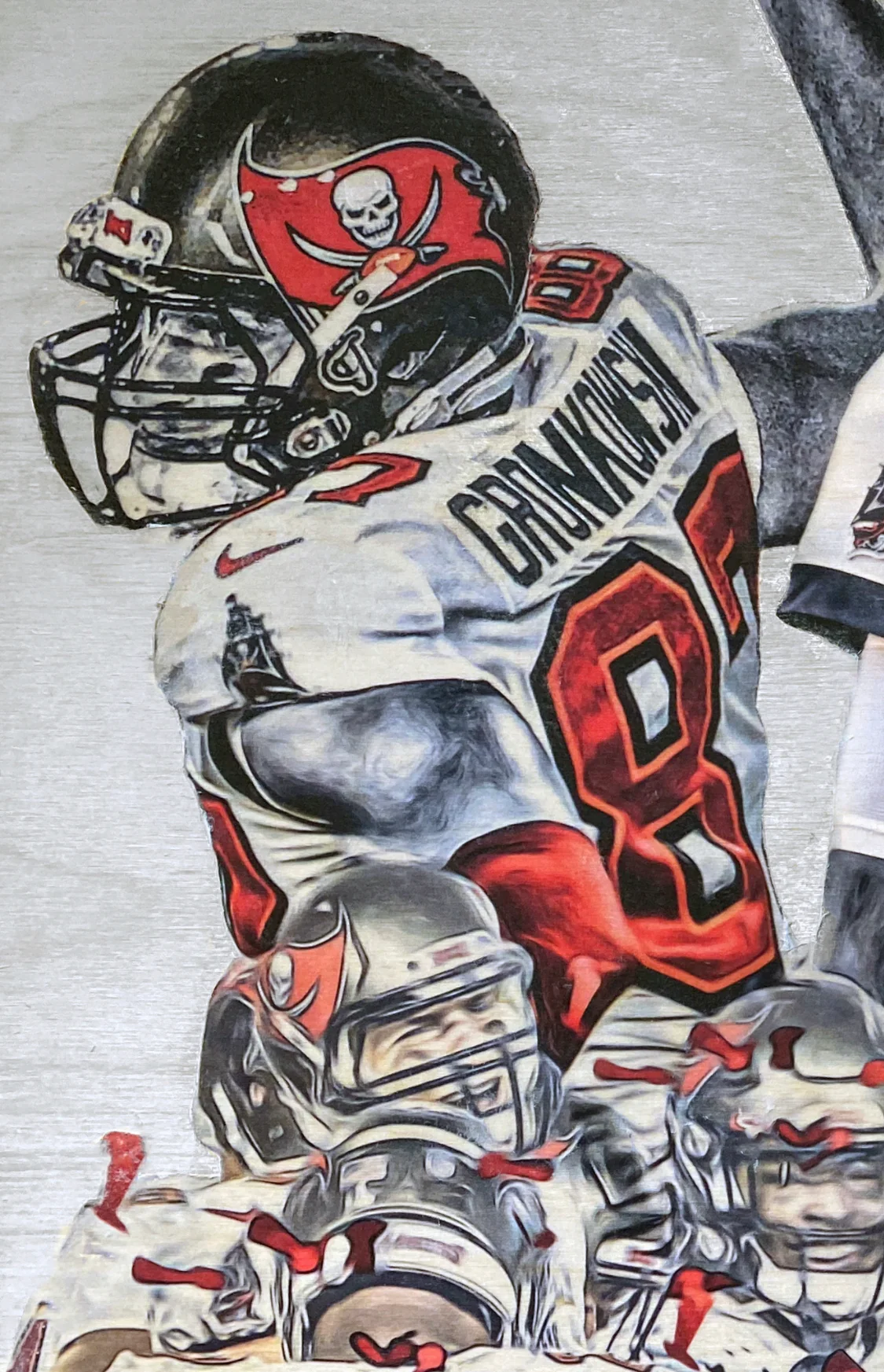 "Football Champions" (Featuring Brady, Gronkowski and Fournette) Tampa Bay - Print - Image 2