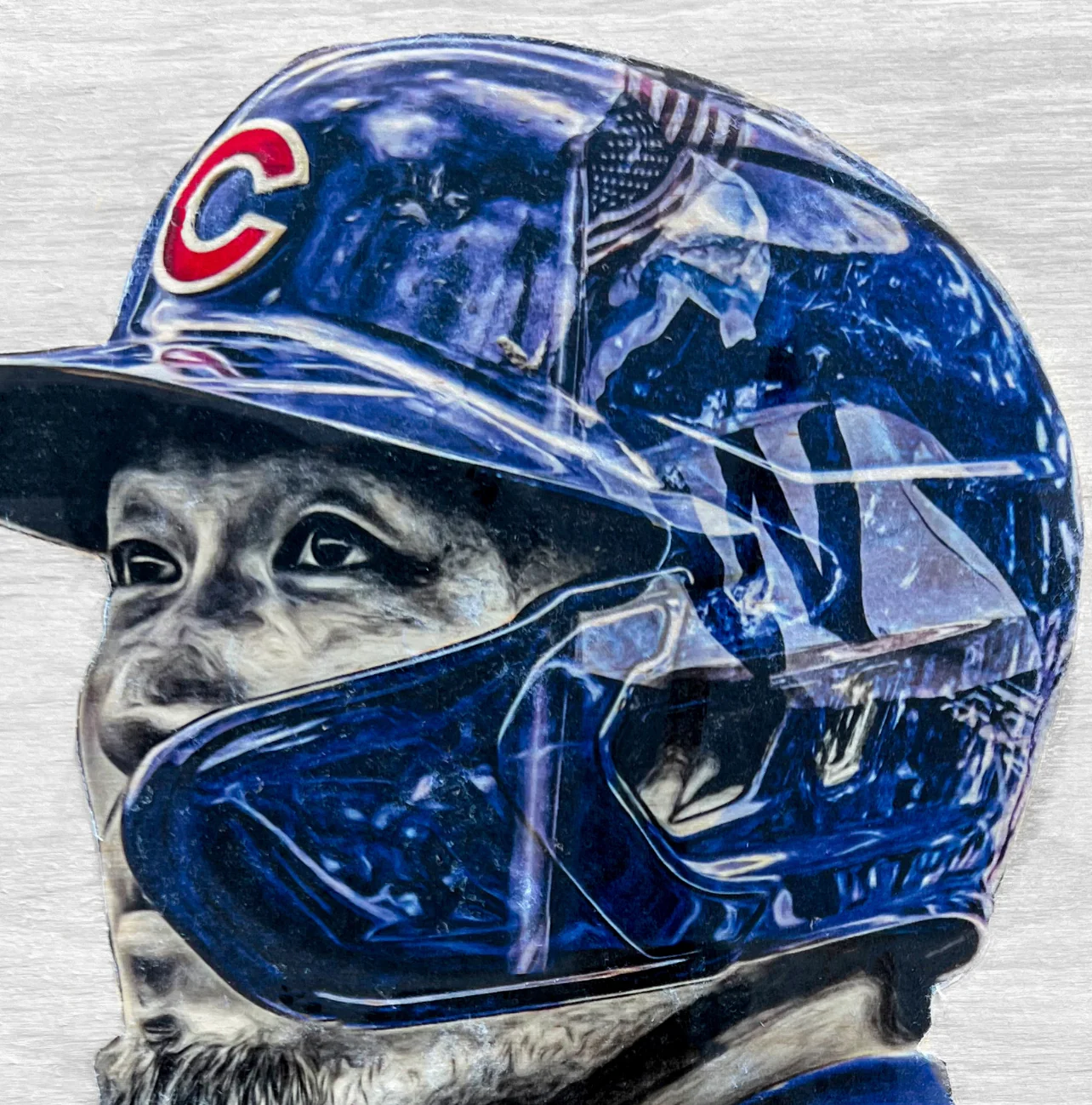 "Suzuki" (Seiya Suzuki) Chicago Cubs - 1/1 Original on Wood - Image 3