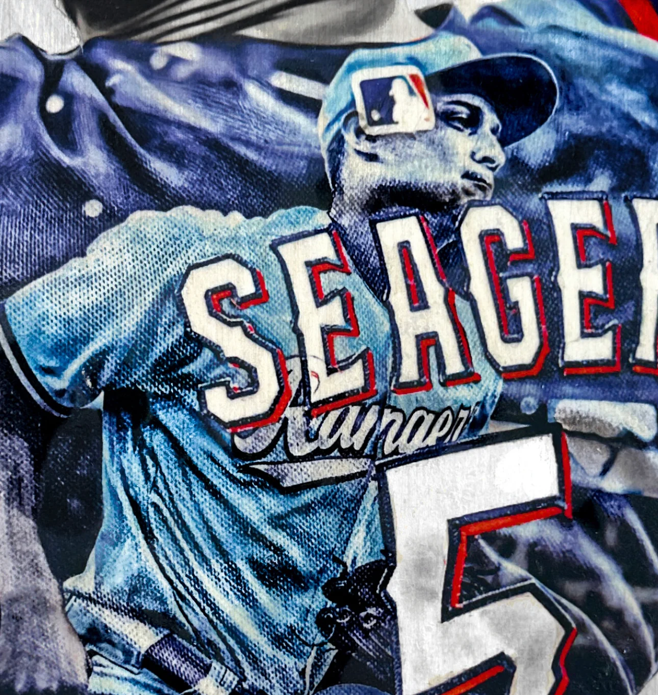 "Texas Seager" (Corey Seager) Texas Rangers - Officially Licensed MLB Print - Limited Release /500 - Image 2