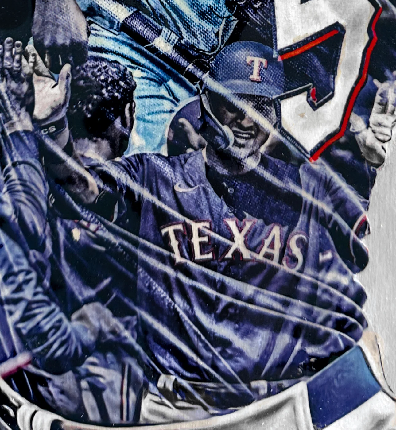 "Texas Seager" (Corey Seager) Texas Rangers - Officially Licensed MLB Print - Limited Release /500 - Image 3