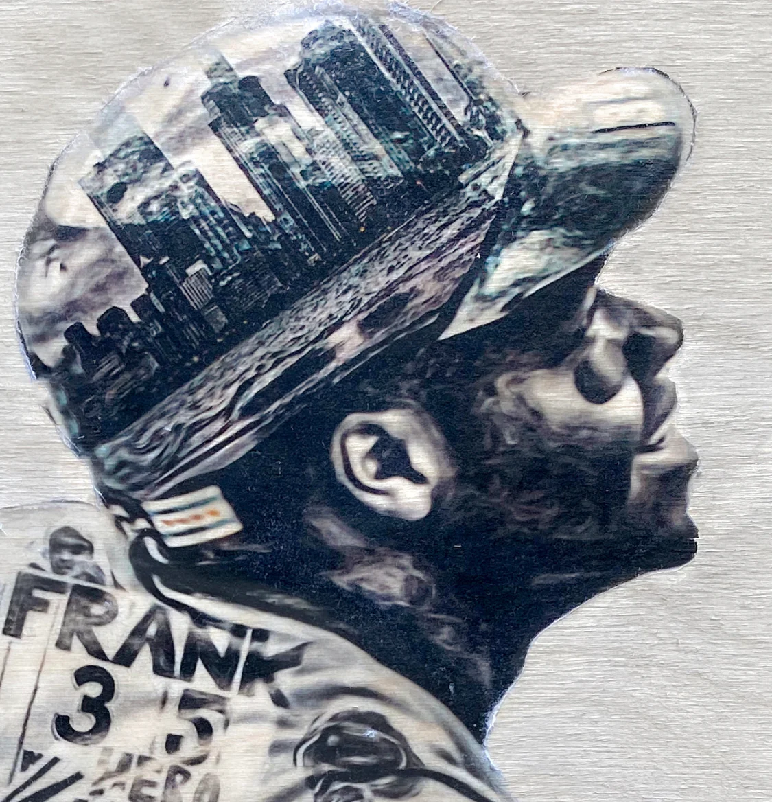 "The Big Hurt” (Frank Thomas) Chicago White Sox - Original on Wood - Image 4