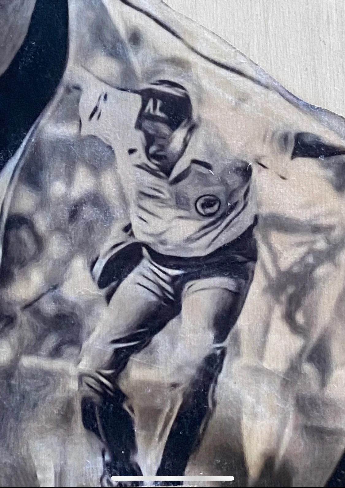 "The Hit Man" (Don Mattingly) New York Yankees - 1/1 Original on Wood - Image 3