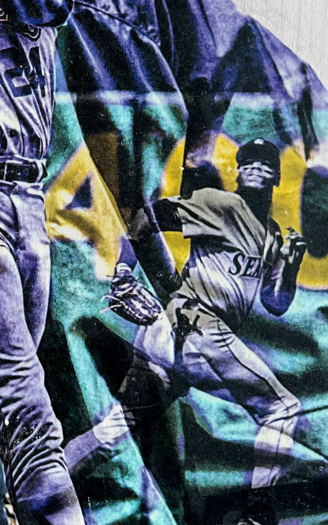 "The Kid Griffey" (Ken Griffey Jr.) Seattle Mariners - 1/1 Original on Wood - Image 2