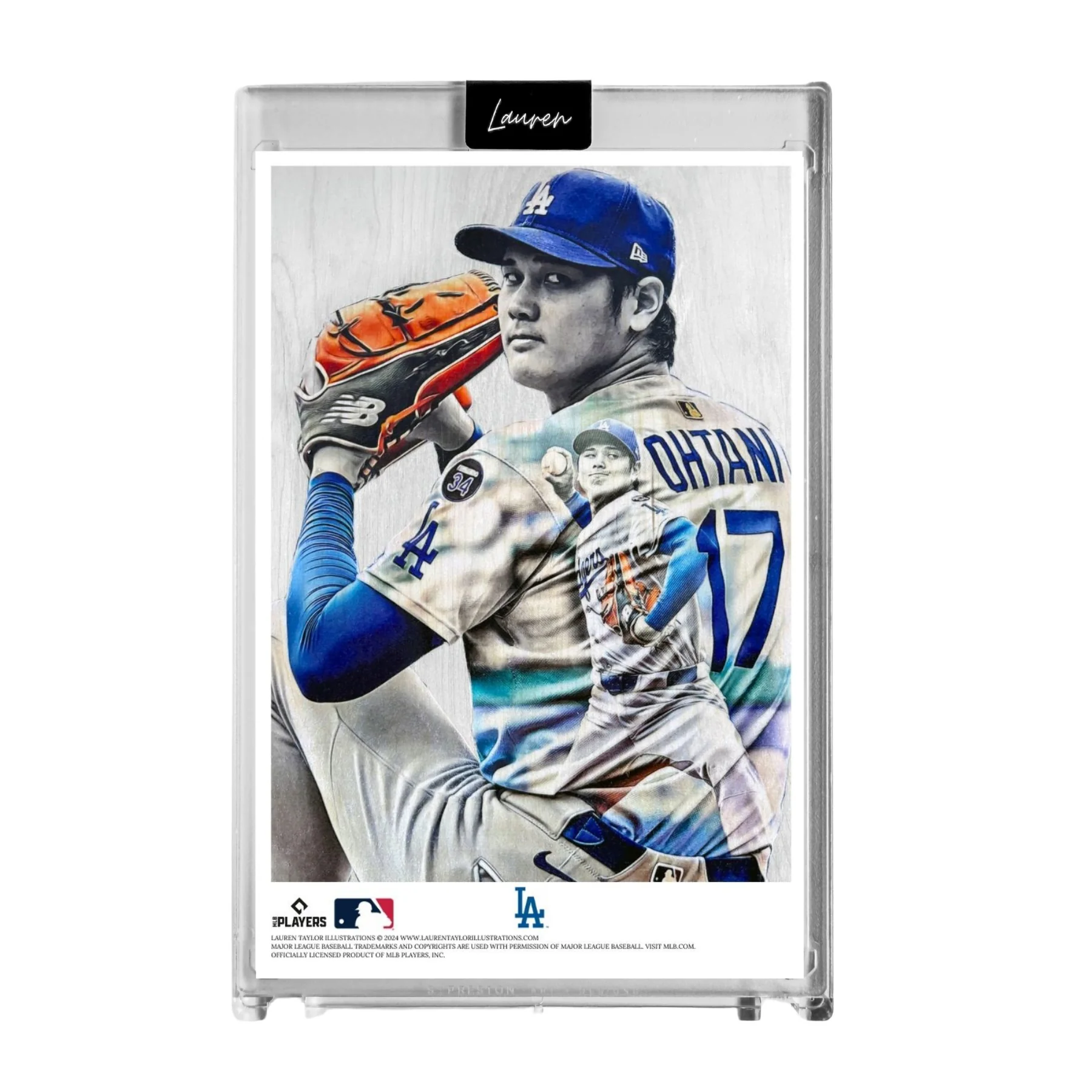 "The Unicorn" MLB Print Collectible 4x6 Art Slab - 1/1 Gold Artist Autograph - Image 3