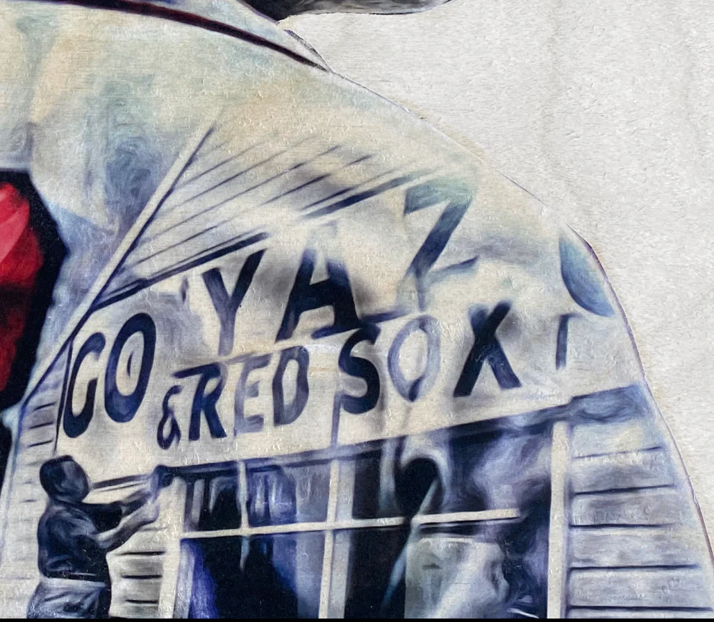 "Yaz” (Carl Yastrzemski) Boston Red Sox - 1/1 Original on Wood - Image 3